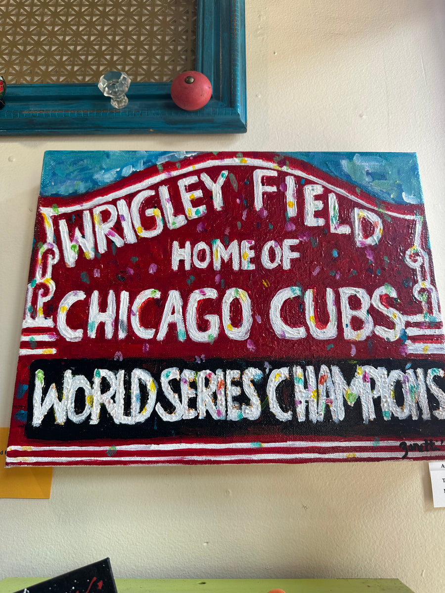 Wrigley Field Sign Cubs – Wild Rose Artisans