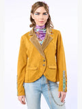 French Terry Mustard Blazer by Aratta