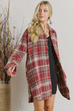 Flannel Shacket Plus size