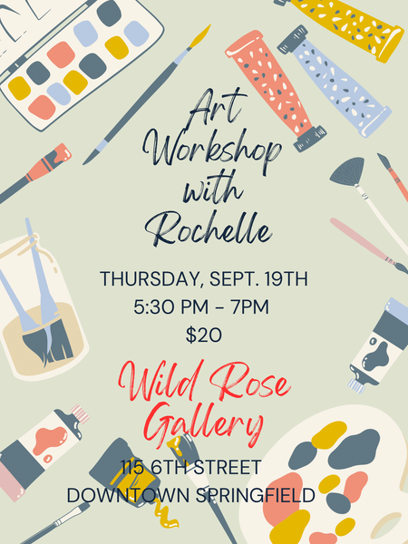 Mixed media class taught by Rochelle