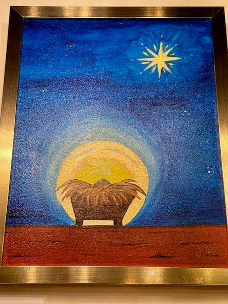 Baby Jesus Painting by Annette Johnson
