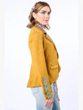 French Terry Mustard Blazer by Aratta