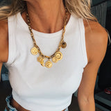 Moon and Sun Necklace