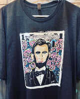 Lincoln “In Bloom” -  Hand Painted Shirt